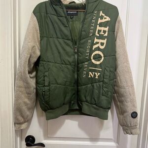 Aeropostale Olive and Gray Jacket